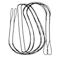 Miniatyrbillede 1 af 5: 12 Strenge Traditionel Recurve Bue Streng Polyester Udskiftning Bue Streng Bueskydning Tilbehør
