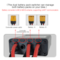 Miniatyrbillede 6 af 8: Elektrisk cykel dobbelt batteri afladningskonverter dobbelt batteri parallel modul adapter 20V‑72V 40A