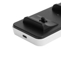 Miniatyrbild 3 av 5: Trådlös Gamepad-laddare Dubbel Controller Laddningsstation med Kontaktkonverteringshuvud för PS5
