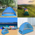 Miniatyrbild 3 av 6: Pop Up Strandtält för Utomhusäventyr, Innovativ Pop-up Design för Omedelbar Uppställning, Vindtät Struktur för Pålitlig Stabilitet