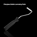Miniatyrbillede 2 af 5: Aluminiumlegering Fiberglas Boble Laminering Rulle ABS Håndtag til GRP FRP Harpiks Arbejde (10*50mm)