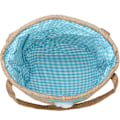 Miniatyrbilde 4 av 5: Påskeharekurv med to håndtak Eggbøtter med fluffy hale for barn Baby Vaskeromskurv Godteri Gaveposer Leker Bøtte Tote