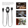 Miniatyrbillede 5 af 5: 2A DC 5-24V PIR Infrarød Bevægelsessensor Detektor Automatisk Afbryder LED Strip USB Interface Sort