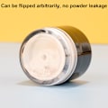 Miniatyrbillede 7 af 8: Løs pudder tom boks mini bærbar tom makeup pudder beholder med floknings puff (svampeform)