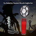 Miniatyrbild 2 av 5: Lättinstallerat Dynamo Cykelbelysningsset, Metallmaterial Vattentätt Säkert Universellt Cykeltillbehör, Retrodesign Friktionsgenerator Fram- och Baklampa