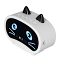 Miniatyrbilde 4 av 5: Mini Cartoon Speaker Multifunksjonell Søt Katteøre Design Smart Sett Dobbel Vekkerklokke for Soverom Kontor