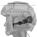Miniatyrbild 5 av 5: ARC Rail Adapter Tillbehör Flera Vinklar Rotation Hjälm Rail Adapter Hörlursfäste