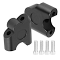 Miniatyrbillede 2 af 2: 22mm Universal Motorcykel Styr Højderiser Styr Klemme Tilbage Flyt Montering Adapter (Sort)