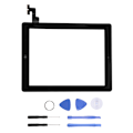Miniatyrbilde 1 av 5: Skjermglassmontering Digitizer Reservedel Fiks Sprekk for IPad2 A1395/A1396/A1397 Svart
