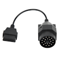 Miniatyrbillede 1 af 5: OBD II-adapterkabel 20-benet til OBD2-stik Rund diagnostisk scannerskabel