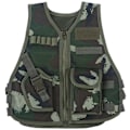 Miniatyrbild 1 av 5: Barnkamouflageväst med flera fickor för strid utomhus jaktspel (Jungle Camouflage S)