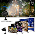 Miniatyrbild 3 av 6: Fairy Snöfall Effekt LED-ljusprojektor, Unik Design Landskap Dekorativ Belysning för Inomhus & Utomhus Mångsidiga Tillfällen