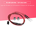 Miniatyrbild 8 av 8: 2PCS 5mm strålkastare RC tillbehör LED-lampor för 1/10 modell driftbil fordon (12# rött ljus)