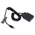 Miniatyrbillede 2 af 8: Type C Strømadapter DC Kobling ENEL14 Fuld Dekodning Dummy Batteri til Nikon D5600 D5500