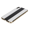 Pikkukuva 1 / 2: Galvanoidusta pehmeästä kumista + pleksilasi linssistä valmistetut matkapuhelinkotelot iPhone XS max -puhelimeen (valkoinen)