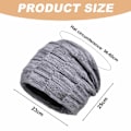 Miniatyrbillede 2 af 5: Slouchy man beanie Hat Vinterhat Man Cool beanie hat man line