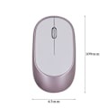 Miniatyrbild 5 av 5: Tyst Trådlös Mus, Lila Ergonomisk Design Bluetooth 5.0 Anslutning, Snabb Precis Spårning, Justerbar DPI Uppladdningsbar Trådlös Mus för