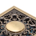 Miniatyrbillede 5 af 8: Gulvafløb i metal, firkantet, retro-stil, vandafløb til bruser med filter til badeværelse i hjemmet