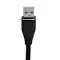 Miniatyrbild 5 av 8: Micro USB-laddningskabel förlängd nylonflätad snabbladdningssladd för Android-mobiltelefonerSvart