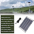 Miniatyrbillede 4 af 5: 6W 12V polykrystallinsk silicium solpanel 6W 12V DC5521 kamera solpanel udendørs overvågningsbelysning oplader