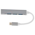 Miniatyrbild 2 av 8: Utsökt låskantsdesign 4 i 1 USB C-hubb med 4 USB-portar (1 x USB 2.0, 3 x USB 3.0), stöder lagringsdiskar, tangentbord och mus, hårddiskar eller