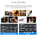 Miniatyrbilde 6 av 8: Elektronisk piano for barn 37 tangenter Multifunksjonelt keyboard Musikk Instrument Tilbehør BF-430A2