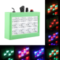 Miniatyrbillede 4 af 5: 15W 12LEDs RGB Flash Scenelys til Fest Disco Lys Lampe EU Pl