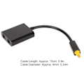 Miniatyrbilde 6 av 8: Optisk kabelsplitter 1 inn 2 ut Surround Sound Digital Optisk Fiber Lydkabel for DVD CD-spiller Datamaskin Forsterker Svart