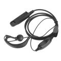 Miniatyrbild 4 av 5: Bärbar headset walkie talkie PTT mikrofon högtalare hörlurar för UV‑9R PLUS mobilradio