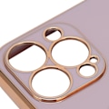 Pikkukuva 3 / 8: Mobiilipuhelimen kuori ruusukullanvärinen galvanoidulla rengaskotelolla, naisten ultraohut pehmeä TPU-puhelimen kuori iPhone 13 Prolle, vaaleanpunainen