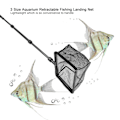 Miniatyrbillede 3 af 5: Akvarie Indtrækkelig Fiske Landing Net Flydende Objekter Rene Værktøjer L