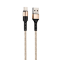 Miniatyrbillede 1 af 2: 1M 5A Type-C Hurtigopladningsdatakabel til Huawei P10/P10plus p20/P20Pro (Guld)