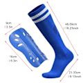 Miniatyrbild 2 av 5: 2 set fotbollsskydd Fotbollsstrumpor Ungdom Barn Vadskydd Shin Pads för flickor Pojkar Tonåringar