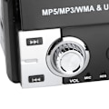 Miniatyrbild 3 av 8: 7 tums enkel Din bilstereo GPS Navigationssystem Främre USB Teleskopisk Skärm Bluetooth HF Radio Stereo AIOScreen Popup Manuellt