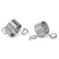Miniatyrbillede 2 af 2: 2 stk. rustfrit stål snoet strikkefingerbøl guide finger ring strikkehåndværk værktøjstilbehør