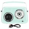 Miniatyrbillede 1 af 5: Retro Radio Bluetooth-højttaler - bærbar håndholdt HiFi-stereolyd - sød gammeldags radiohøjttaler til fest udendørs
