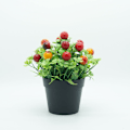 Miniatyrbillede 2 af 2: Kunstig firkløver lille potte simuleret plantepot dekoration (farverig)