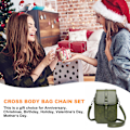 Pikkukuva 5 / 5: Pieni nahkainen crossbody-puhelinlaukku naisille, matkapuhelimen olkalaukut korttilompakko, matkapuhelin jopa 6,5 tuumaa, laukun koko 20*13*6cm