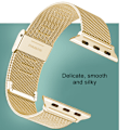 Miniatyrbild 5 av 5: Kompatibel för Apple Watch Band 38-40mm /42-44mm, Rostfritt stål Loop Spänne Metallrem Armband Loop Replacement Band för Iwatch Series 4, Series