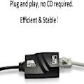 Miniatyrbild 3 av 5: Ethernetadapter, Vikbar och Portabel Design Usb 3.0 Till Rj45 Gigabit För Suverän Stabilitet och Otrolig Prestanda, Stöder Windows 10, 8.1, Mac