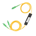 Miniatyrbilde 1 av 8: SC APC 1X2 PLC Enkeltmodus Fiberoptisk Splitter SC/UPC PCL Splitter