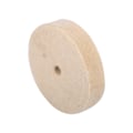 Miniatyrbillede 5 af 5: 1 stk. 100x25mm 4\" Beige Polering Buffing Slibning Rund Hjul Uld Blød Filt Poler Skive Pad