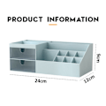 Miniatyrbillede 2 af 5: Kosmetisk/Makeup Vanity Organizer Box, Mini Skrivebordsopbevaring til Kontorartikler, Badeværelsesdisk eller Kommode, 24*12*9cm