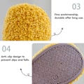 Miniatyrbild 3 av 4: 1 par Unisex Barn Toddler Tofflor Strumpor, Konstgjorda Ulltofflor med Halkfri Gummisula (Inre längd 13.5cm) yellow 13.5cm