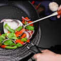 Miniatyrbild 5 av 7: Professionell Universal Wok Slev, Värmebeständiga Wokredskap Set Inklusive Ergonomisk Wokspatel, Tvådelat Set i Rostfritt Stål För Säker,