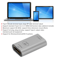 Miniatyrbild 5 av 5: Typ C Hona till DP Hane Adapter Mini Videokonverterare 4K 60Hz för Windows Android