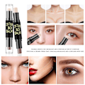 Miniatyrbilde 4 av 5: Dobbeltsidig highlighter og konturstift sminke concealer-sett for