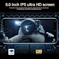 Miniatyrbillede 3 af 5: Låst op Smartphone 3G 5.0 tommer HD-skærm Ansigtsgenkendelse 4GB RAM 32GB ROM Dual Card Dual Standby Mobiltelefon til Android 10 100V til 240V Sort