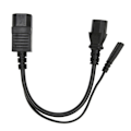 Pikkukuva 2 / 8: IEC320 C14 - C13 C7 -virtajohto, vedenpitävä IEC320 -virtajohto projektoreille 100-250 V 32 cm