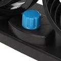 Pikkukuva 4 / 8: USB-auton tuuletin, kaksoispää, hiljainen, 360 astetta kääntyvä, tehokas, kannettava ajoneuvon jäähdytystuuletin kuorma-autoon, matkailuautoon, mönkijään, veneeseen
